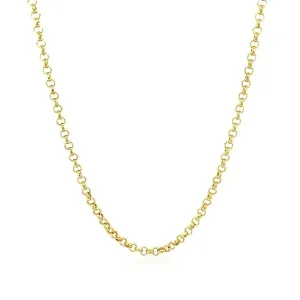 Unbranded 30740-22 2.3mm 14k Yellow Gold Rolo Chain Size: 22''