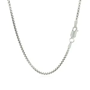 Unbranded 40969-16 14k White Gold Round Box Chain 1.7mm Size: 16''