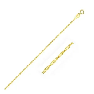 Unbranded 25057-16 10k Yellow Gold Singapore Chain 1.5mm Size: 16''