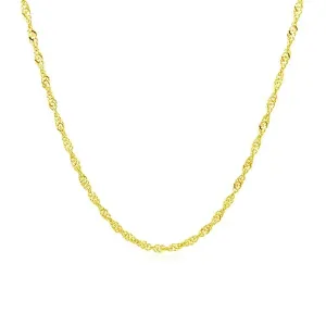 Unbranded 25057-16 10k Yellow Gold Singapore Chain 1.5mm Size: 16''