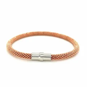 Unbranded 03794-7.5 Sterling Silver Rhodium Plated Rose Gold Plated Po