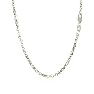 Unbranded 46334-16 2.3mm 14k White Gold Rolo Chain Size: 16''