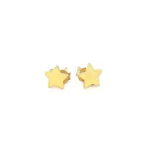 Unbranded 59840 14k Yellow Gold Post Earrings With Stars