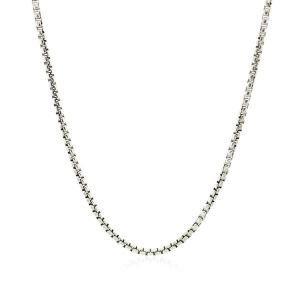 Unbranded 40969-18 14k White Gold Round Box Chain 1.7mm Size: 18''