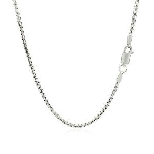 Unbranded 40969-18 14k White Gold Round Box Chain 1.7mm Size: 18''