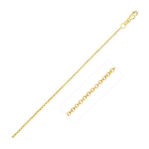 Unbranded 99864-18 14k Yellow Gold Diamond Cut Rolo Chain 1.1mm Size: 