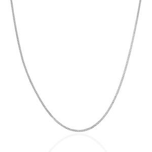 Unbranded 23416-16 10k White Gold Gourmette Chain 1.5mm Size: 16''