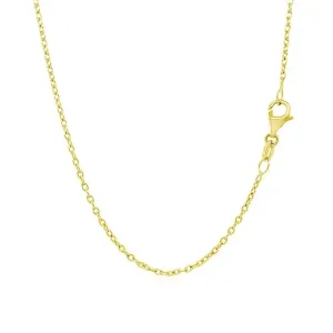 Unbranded 23476-16 14k Yellow Gold Round Cable Link Chain 1.5mm Size: 