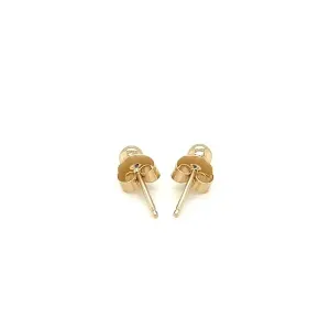 Unbranded 38877 14k Yellow Gold Polished Round Stud Earrings