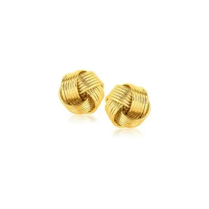 Unbranded 36538 14k Yellow Gold Interlaced Love Knot Stud Earrings