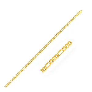 Unbranded 25451-20 3.5mm 14k Yellow Gold Lite Figaro Chain Size: 20''