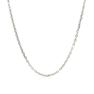 Unbranded 74577-20 20'' Sterling Silver Rhodium Plated Cable Chain, 1.