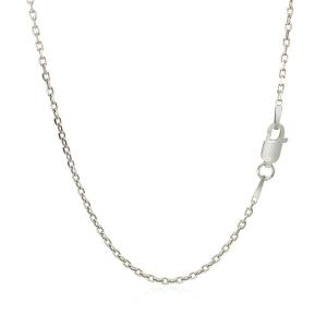 Unbranded 74577-20 20'' Sterling Silver Rhodium Plated Cable Chain, 1.