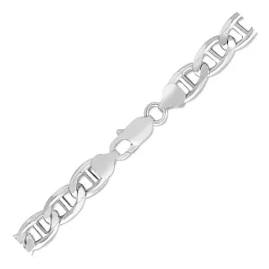 Unbranded 25746-24 Sterling Silver Rhodium Plated Mariner Chain 8.0mm 