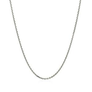 Unbranded 69062-24 Sterling Silver Rhodium Plated Cable Chain 1.4mm Si