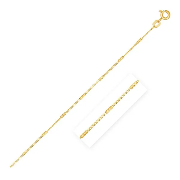 Unbranded 36849-18 Bar Links Saturn Chain In 14k Yellow Gold (2.5mm) S