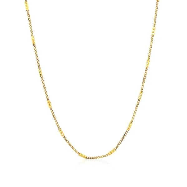 Unbranded 36849-18 Bar Links Saturn Chain In 14k Yellow Gold (2.5mm) S