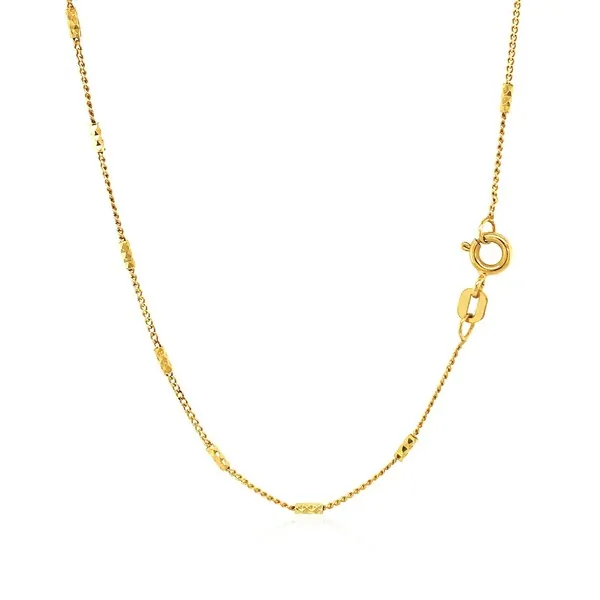 Unbranded 36849-18 Bar Links Saturn Chain In 14k Yellow Gold (2.5mm) S