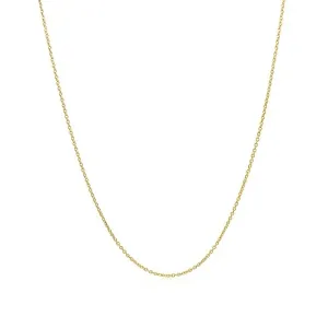 Unbranded 00626-18 14k Yellow Gold Oval Cable Link Chain 0.6mm Size: 1