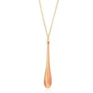 Unbranded 71680-18 14k Rose Gold Teardrop Shape Long Pendant Size: 18