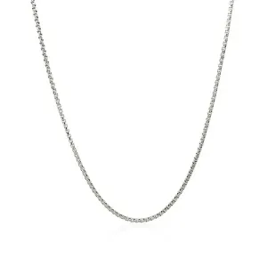 Unbranded 67678-20 14k White Gold Round Box Chain 1.35 Mm Size: 20''