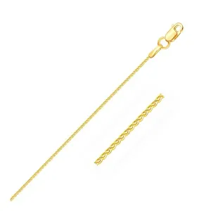 Unbranded 77093-24 14k Yellow Gold Round Wheat Chain 1.0mm Size: 24''