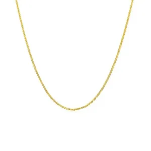 Unbranded 77093-24 14k Yellow Gold Round Wheat Chain 1.0mm Size: 24''