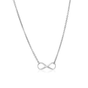 Unbranded 93940-18 Sterling Silver Infinity Symbol Necklace Size: 18''