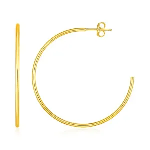 Unbranded 57806 14k Yellow Gold Polished Hoop Earrings