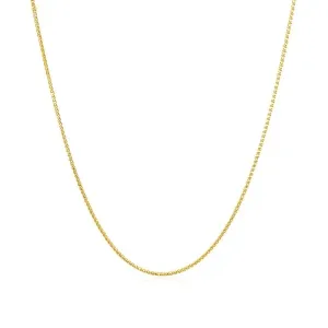 Unbranded 67358-18 14k Yellow Gold Diamond Cut Round Wheat Chain 0.6mm