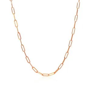 Unbranded 06901-16 14k Rose Gold Delicate Paperclip Chain (2.1mm) Size