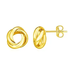 Unbranded 90638 14k Yellow Gold Polished Love Knot Earrings