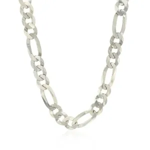 Unbranded 63049-22 Sterling Silver Rhodium Plated Classic Figaro Chain