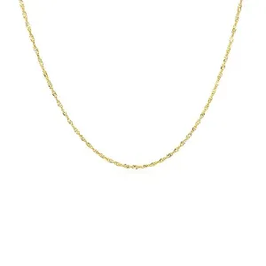 Unbranded 68060-16 14k Yellow Gold Singapore Chain 1.0mm Size: 16''