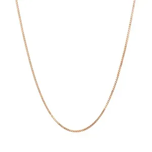 Unbranded 57396-18 14k Rose Gold Classic Box Chain 0.8mm Size: 18''