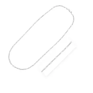 Unbranded 76897-20 Sterling Silver Rhodium Plated Paperclip Chain (3.0