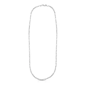 Unbranded 76897-20 Sterling Silver Rhodium Plated Paperclip Chain (3.0