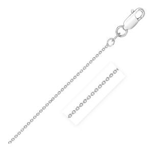 Unbranded 09484-18 Sterling Silver Rhodium Plated Round Cable Chain 2.