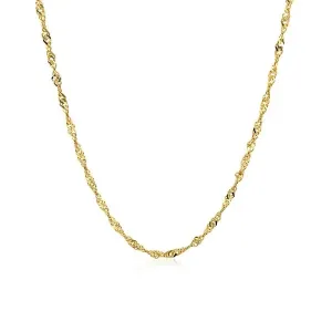 Unbranded 60664-20 14k Yellow Gold Singapore Chain 1.7mm Size: 20''