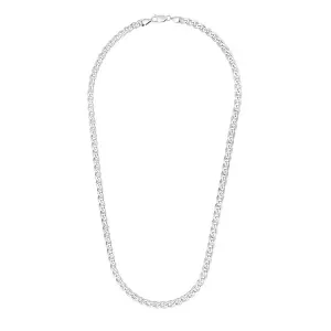 Unbranded 37867-22 Sterling Silver Rhodium Plated Mariner Chain 6.0mm 