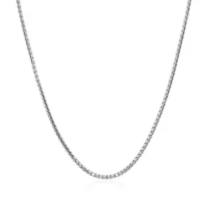 Unbranded 68989-16 14k White Gold Ice Chain 1.3mm Size: 16''