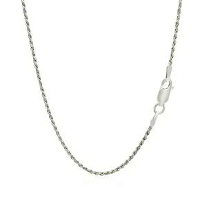 Unbranded 89978-22 Sterling Silver 1.4mm Diamond Cut Rope Style Chain 