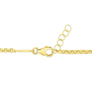 Unbranded 66785-6 14k Yellow Gold Childrens Bracelet With Enameled Pan