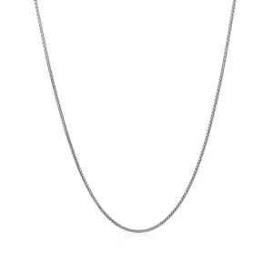 Unbranded 77679-24 14k White Gold Classic Box Chain 1.0mm Size: 24''