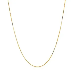 Unbranded 66630-18 14k Yellow Gold Classic Box Chain 0.45mm Size: 18''