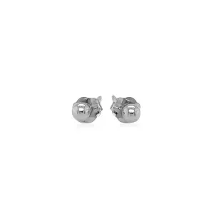 Unbranded 69826 14k White Gold Spherical Stud Earrings (3.0 Mm)