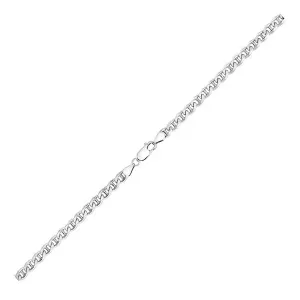 Unbranded 76572-22 Sterling Silver Rhodium Plated Mariner Chain 5.6mm 