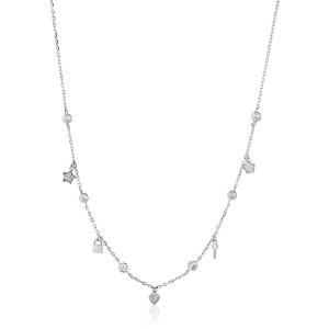 Unbranded 44441-18 Sterling Silver 18 Inch Necklace With Novelty Dangl