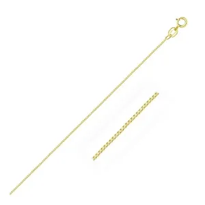 Unbranded 64397-18 10k Yellow Gold Classic Box Chain 0.6mm Size: 18''