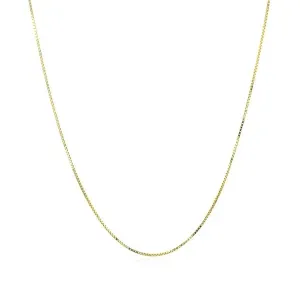 Unbranded 64397-18 10k Yellow Gold Classic Box Chain 0.6mm Size: 18''